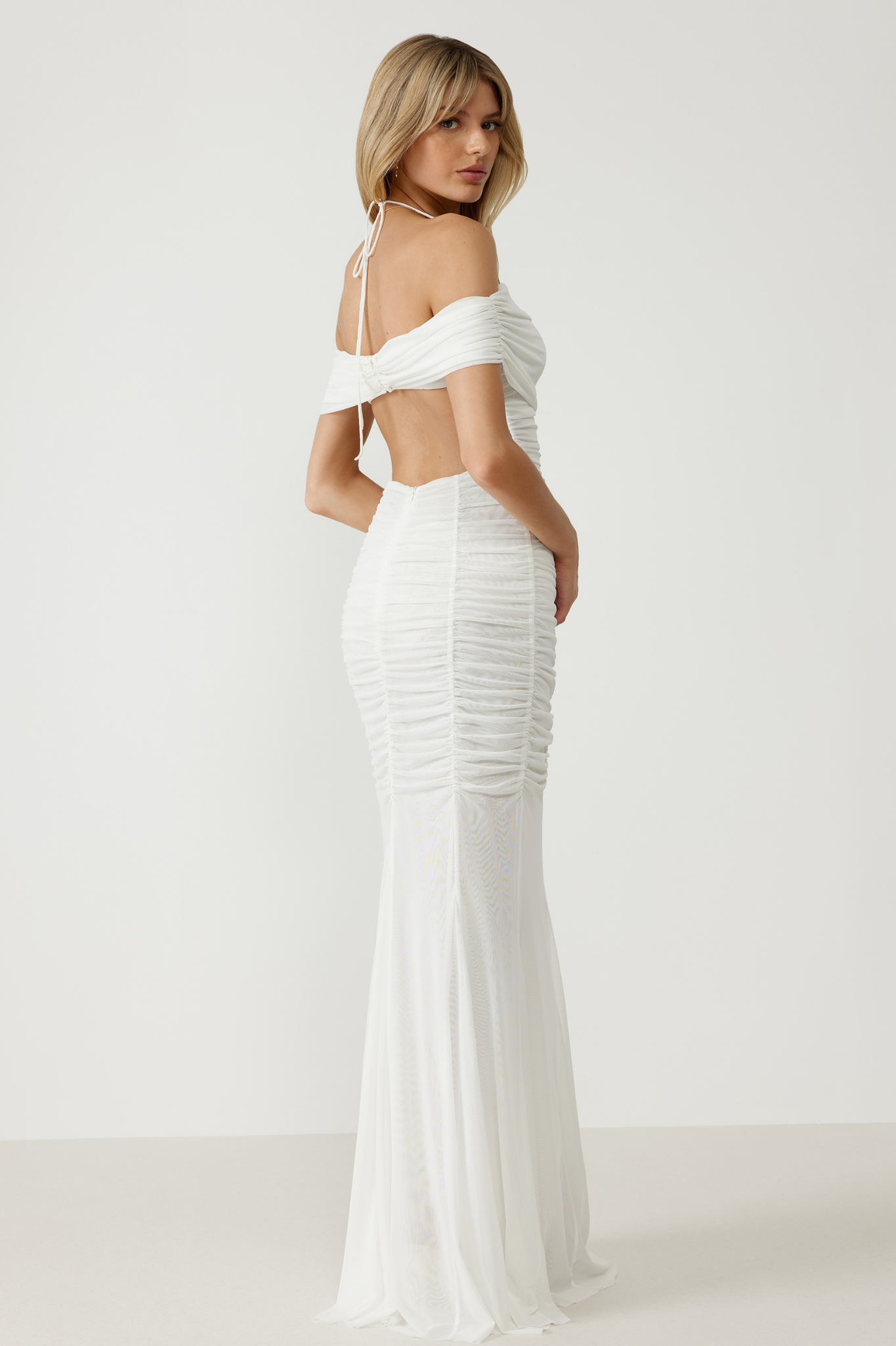 Xena Dress in White by Lexi - RENTAL