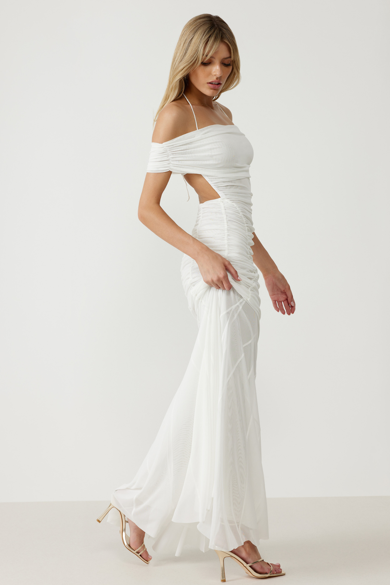 Xena Dress in White by Lexi - RENTAL
