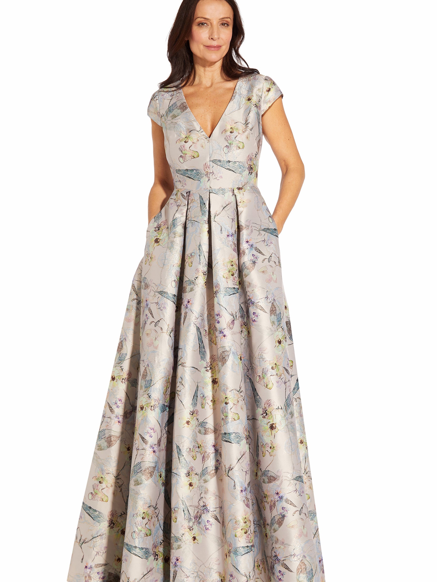 canadian dress designers mother of the bride Style 71630, (charcoal) Mother of the Bride Dress by MGNY Madeline Gardner