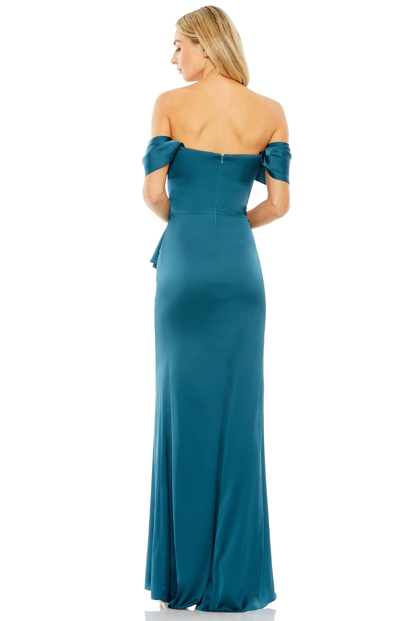 Ocean Off The Shoulder Gown by Mac Duggal - RENTAL