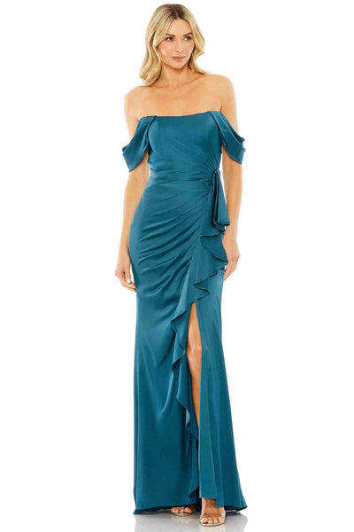 Ocean Off The Shoulder Gown by Mac Duggal - RENTAL