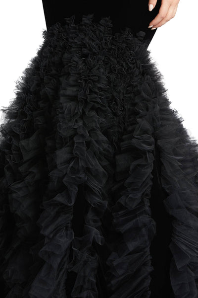 Margeaux Velvet Gown by Mac Duggal - RENTAL