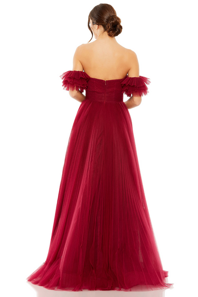 Venetia Gown in Wine by Mac Duggal - RENTAL