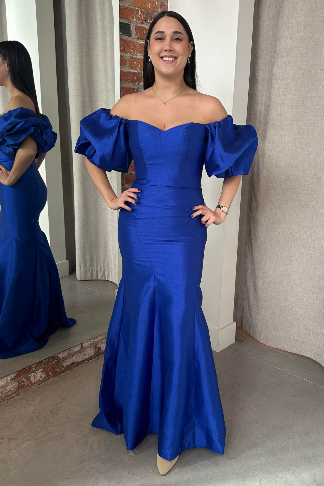 blue trumpet dress Gorgeous Trumpet Hunter Green Long Formal Dress Green / 00