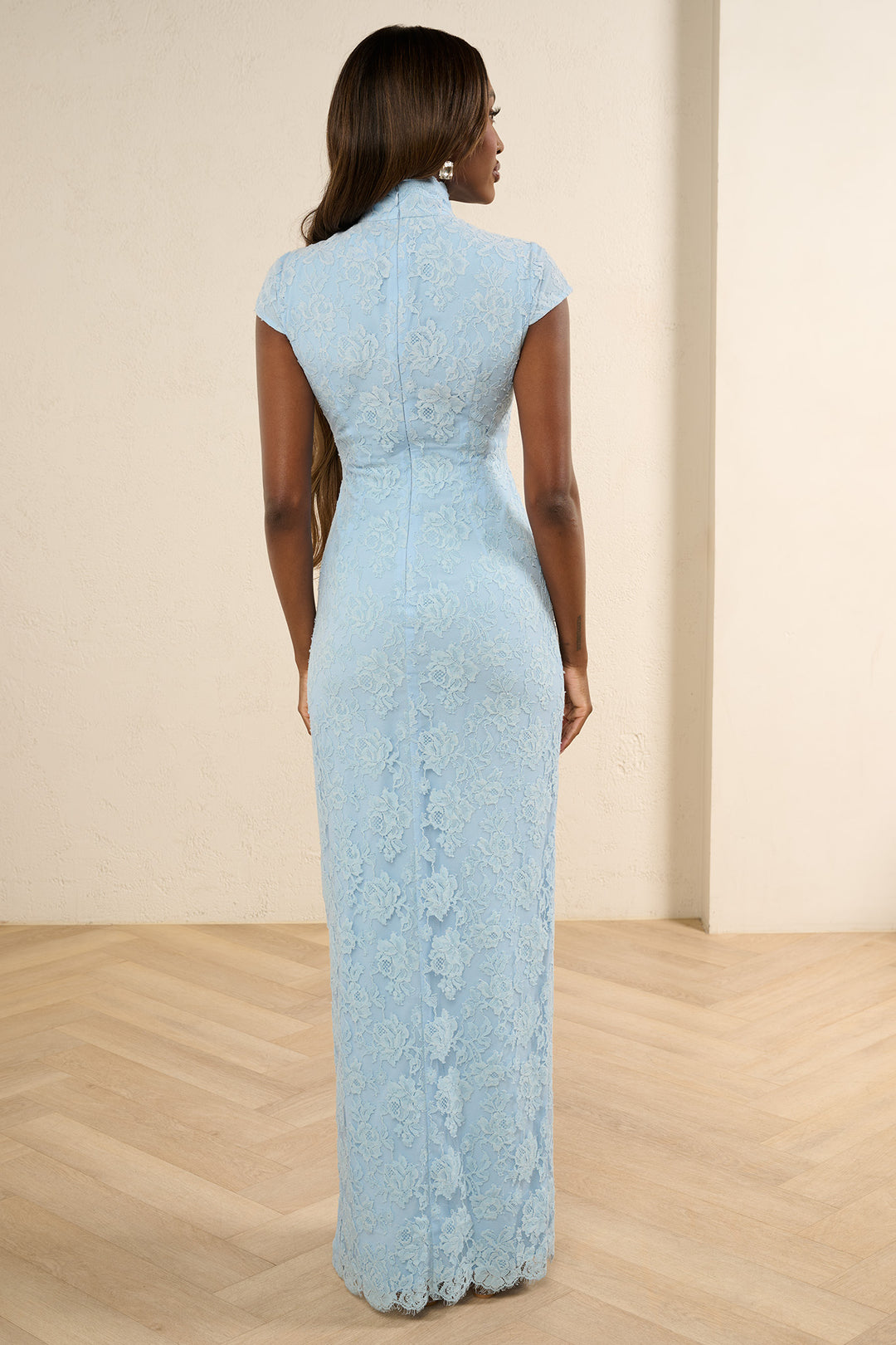 Moira Lace Gown in Sky Blue by Sau Lee - RENTAL – The Fitzroy