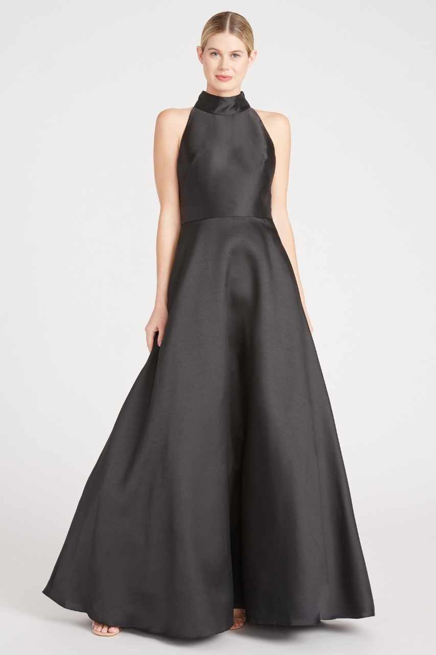 Noelle Black Gown by ML Monique Lhuillier - RENTAL