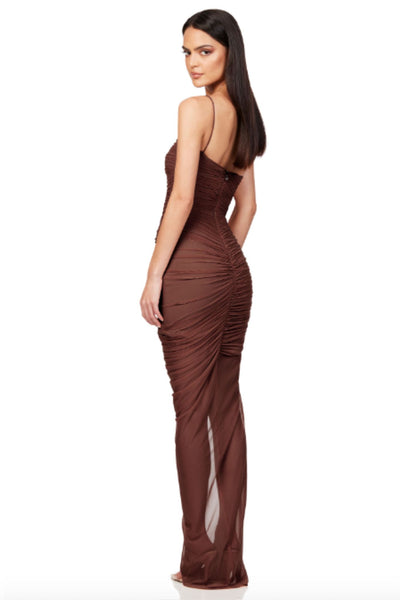 Mecca Gown in Chocolate by Nookie - RENTAL