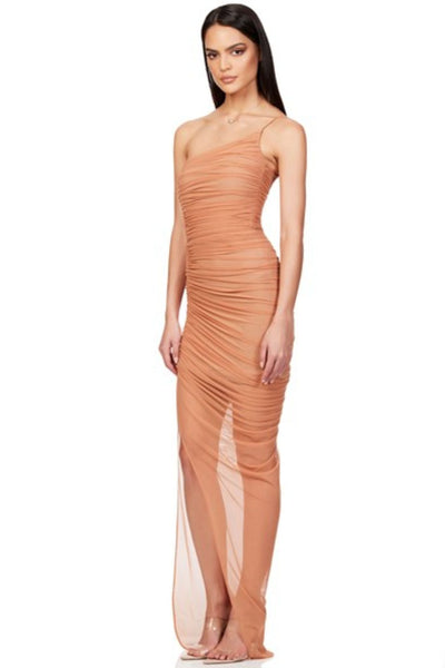 Mecca Gown in Tan by Nookie - RENTAL