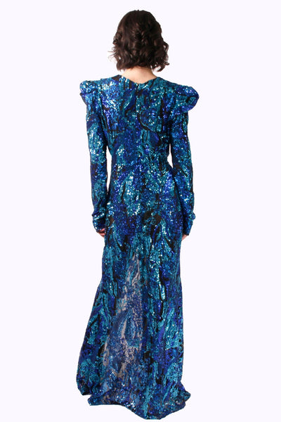 Jac Sequin Gown by Narces - RENTAL