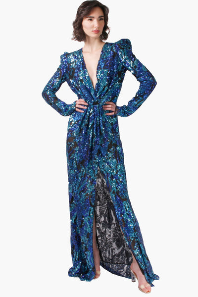 Jac Sequin Gown by Narces - RENTAL