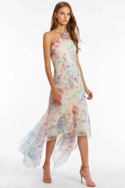 Carly Floral Midi Dress by Amanda Uprichard - RENTAL