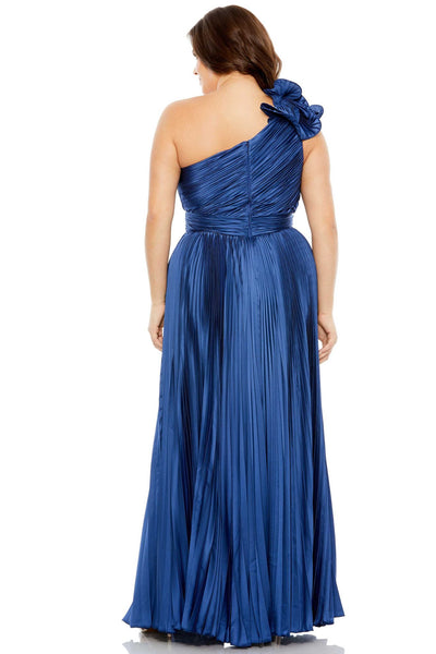 Amara One-Shoulder Gown in Sapphire Blue by Mac Duggal - RENTAL
