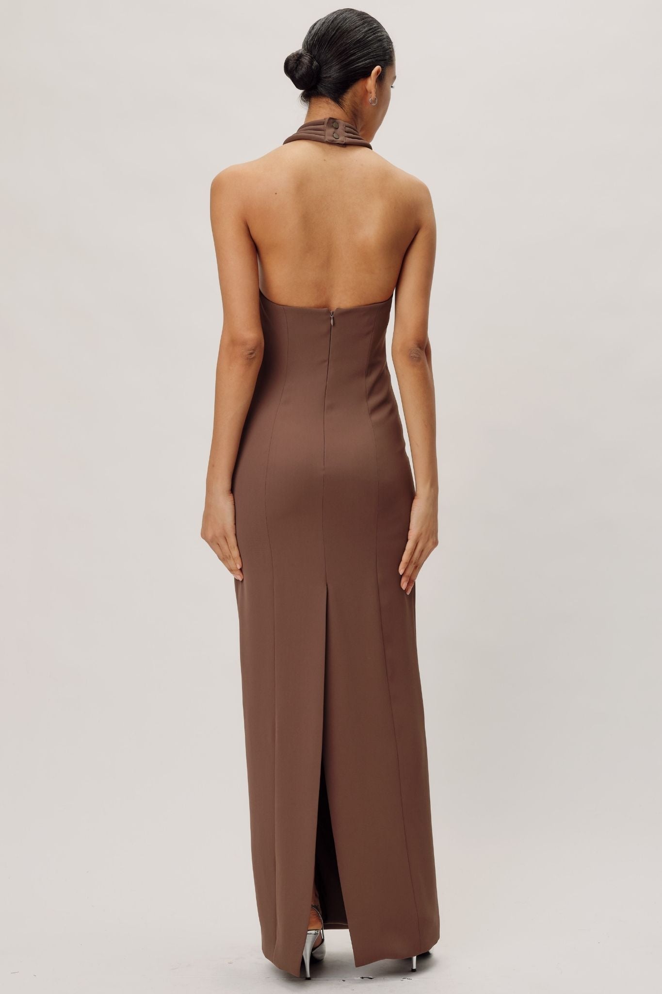 Sasha Halter Crepe Maxi Dress by Ronny Kobo - RENTAL