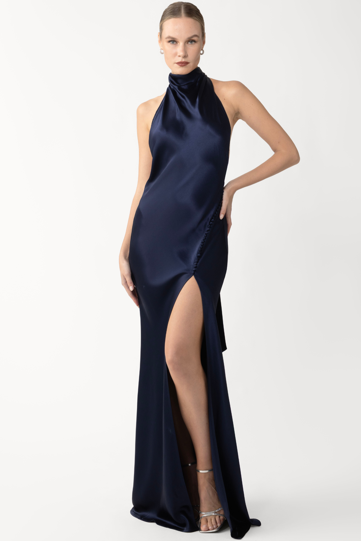 Sau-Lee-Penelope-Gown-In-Navy-petite-front-3