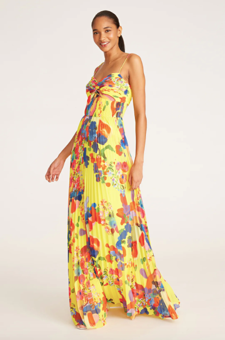 Savannah Pleated Gown by AMUR - RENTAL