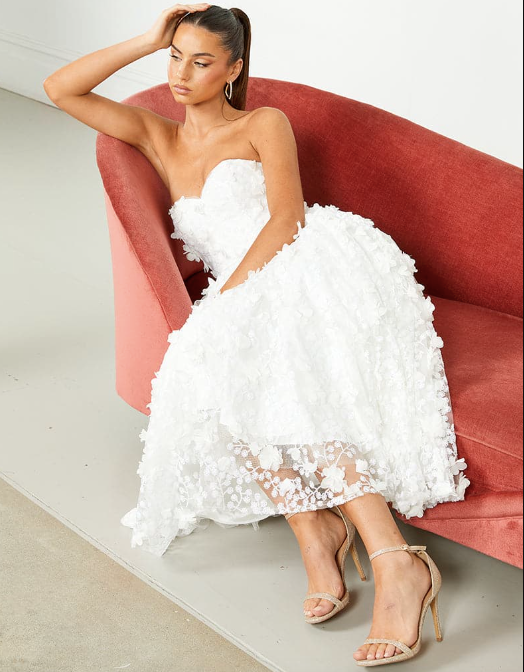 Adela Appliqu Midi Dress by Bariano - RENTAL The Fitzroy Adela Appliqu Midi Dress by Bariano - RENTAL The Fitzroy