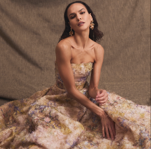 Celine Midi Dress in Gold by HELSI - RENTAL – The Fitzroy