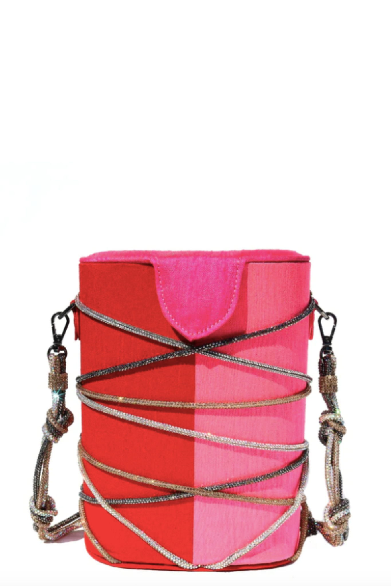 Knotty Bucket bag in Pink by Simitri Designs - RENTAL