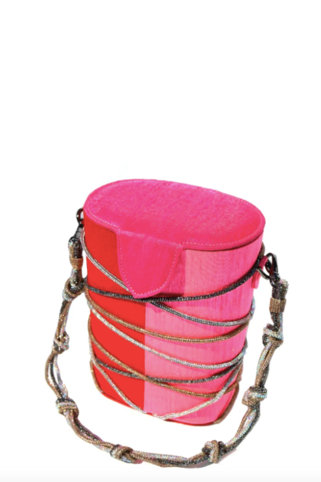 Knotty Bucket bag in Pink by Simitri Designs - RENTAL