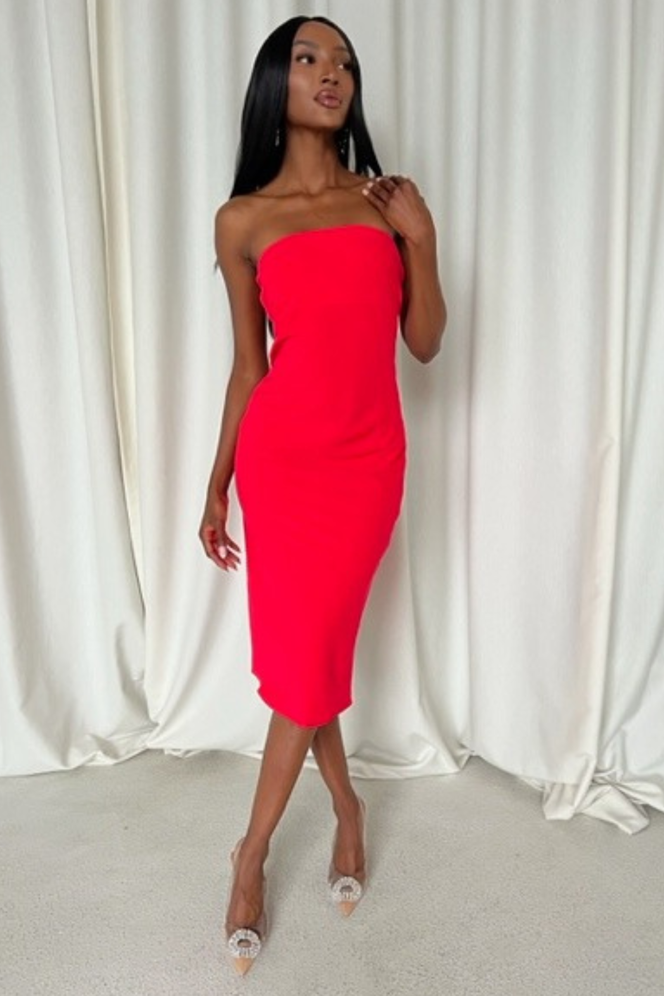 Shiran Dress in Bright Pink by Amanda Uprichard - RENTAL