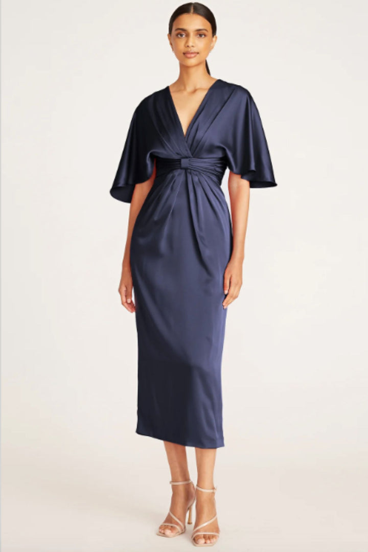 Lucia Kimono Midi Dress by Theia Couture RENTAL – The Fitzroy