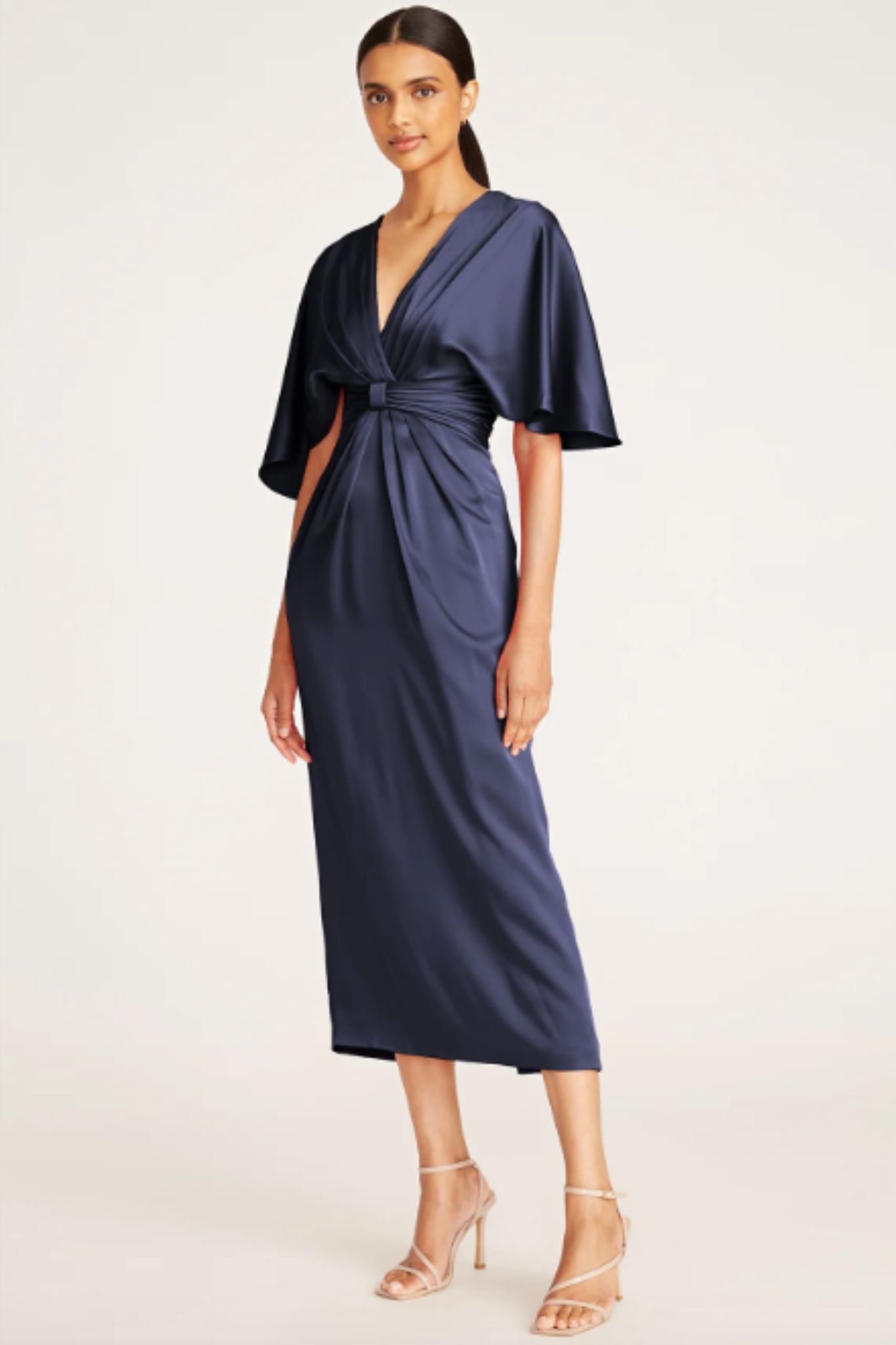 Lucia Kimono Midi Dress by Theia Couture RENTAL – The Fitzroy
