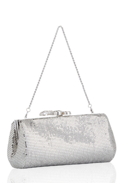 Delphyne Crystal Snake Clutch by Whiting and Davis - RENTAL