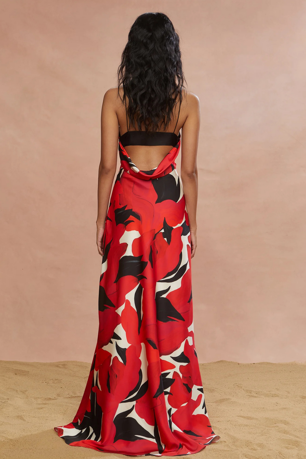 evening dresses mississauga Momyknows Diamond Starry Mandarin Sleeveless Club Party Bodycon Fashion Photoshoot Maternity Maxi Dress Rose Carmine / XXL main image 1