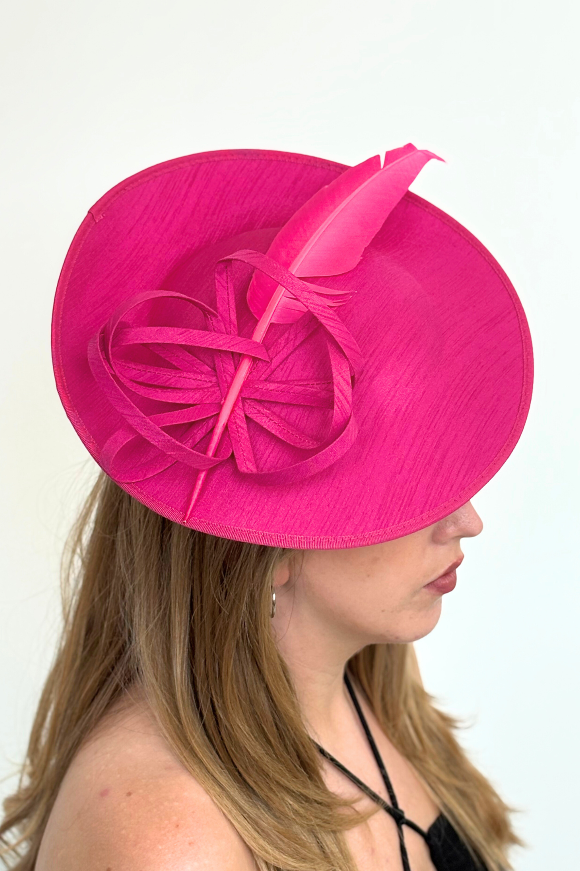 Ascot Rose Pink Fascinator - RENTAL
