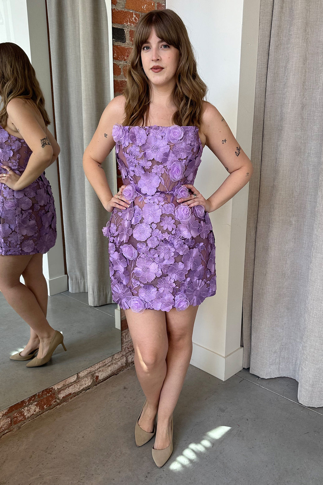 Bouquet Maraya in Lilac Mini Dress by Bronx and Banco – The Fitzroy