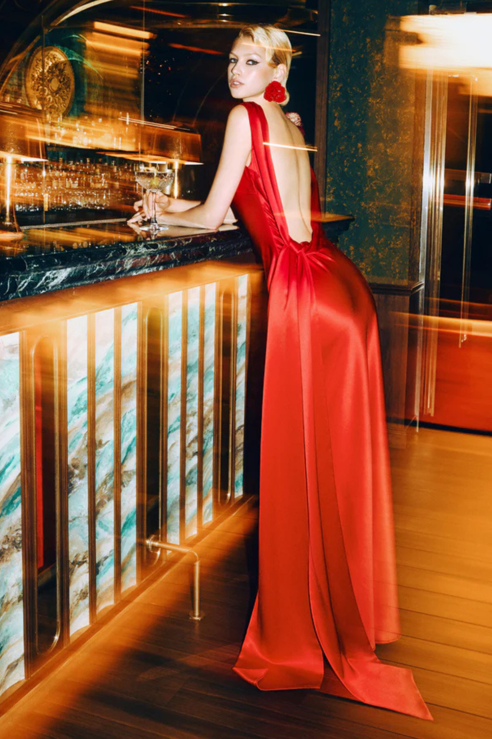 strapless open back dress REVENGE DRESS  Jhunoon