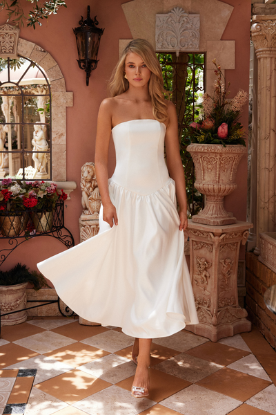 Madison Dress in White by Elle Zeitoune - RENTAL