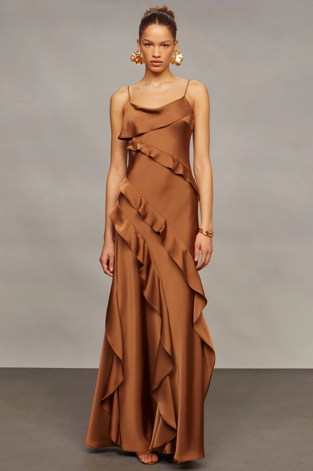 Ellen Ruffle Gown by AMUR