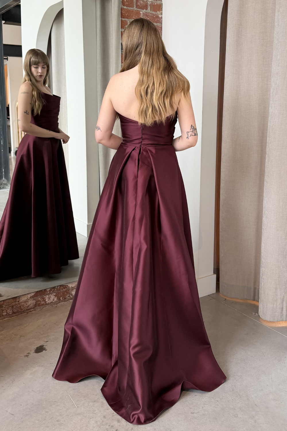 slim fit dress slacks Unique Formal Dresses | Burgundy Gown | Navy Blue Gown main image 0
