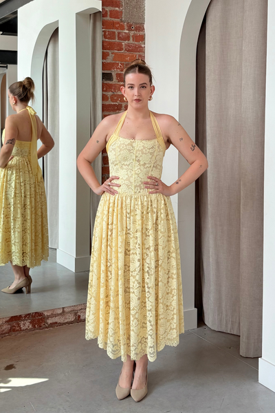 Lakeside Midi Dress by For Love and Lemons - RENTAL