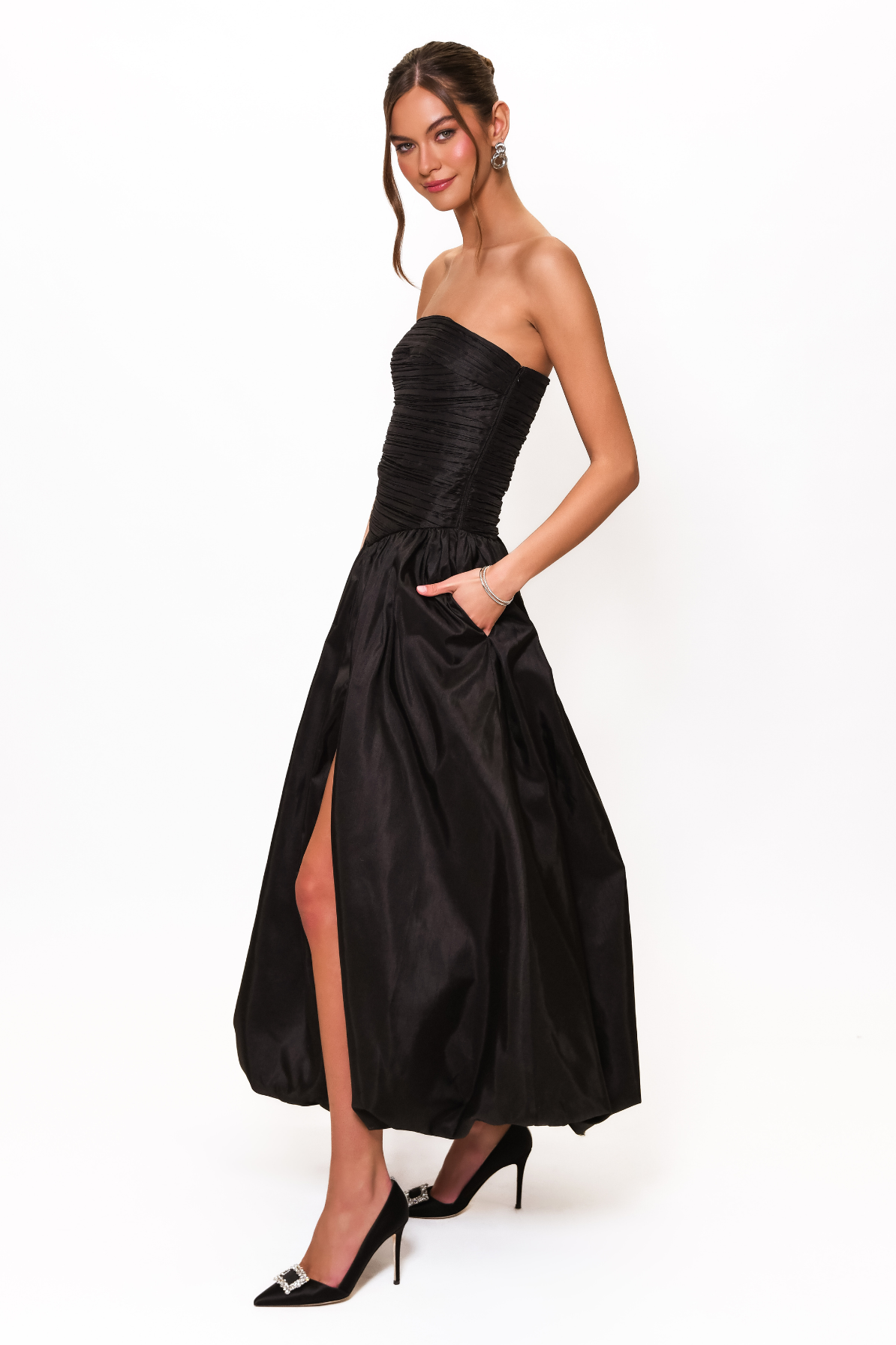 georgia-black-strapless-gown-by-hutch-side
