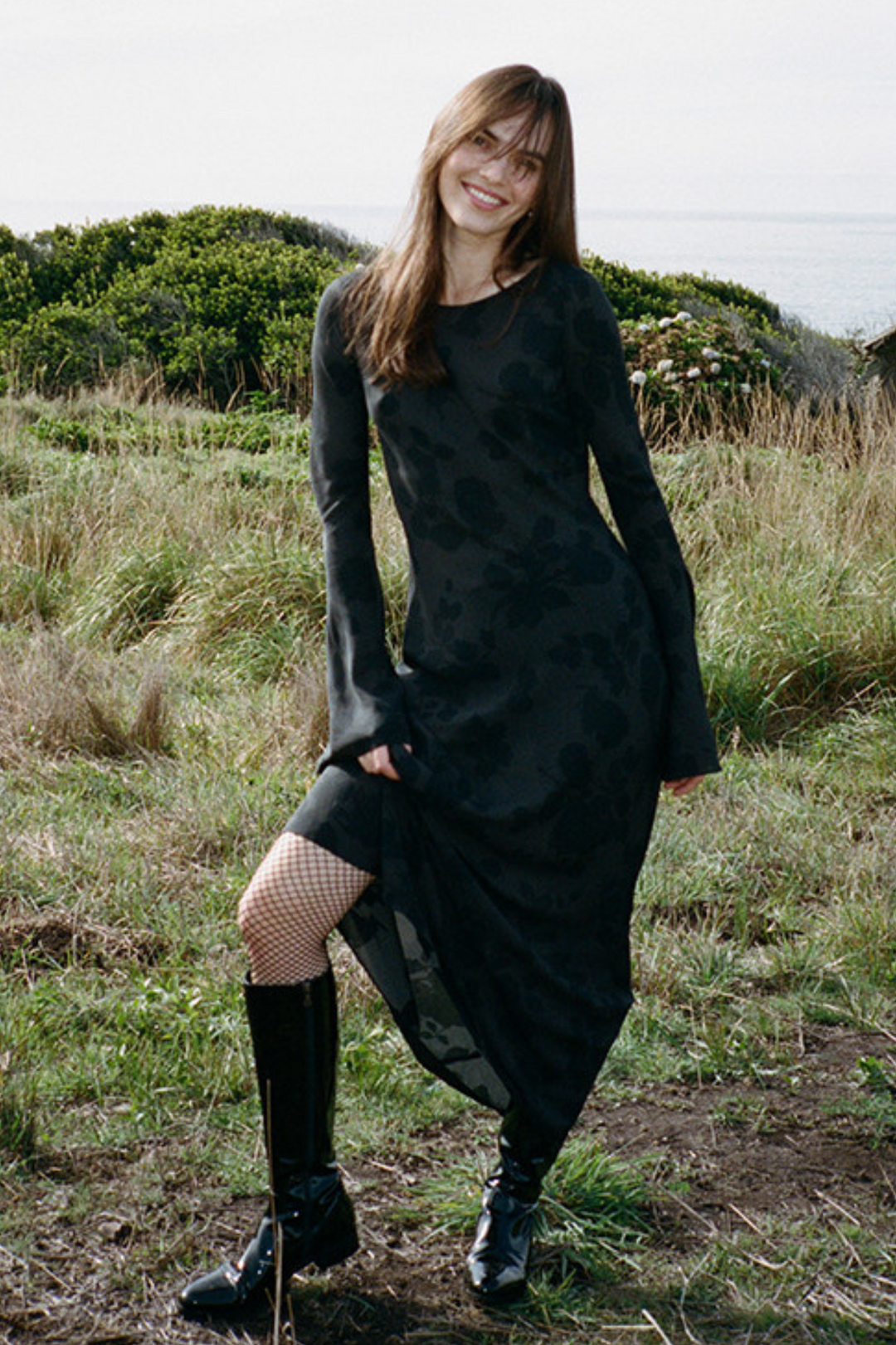 Gia Dress in Midnight Rose by Realisation Par - RENTAL – The Fitzroy