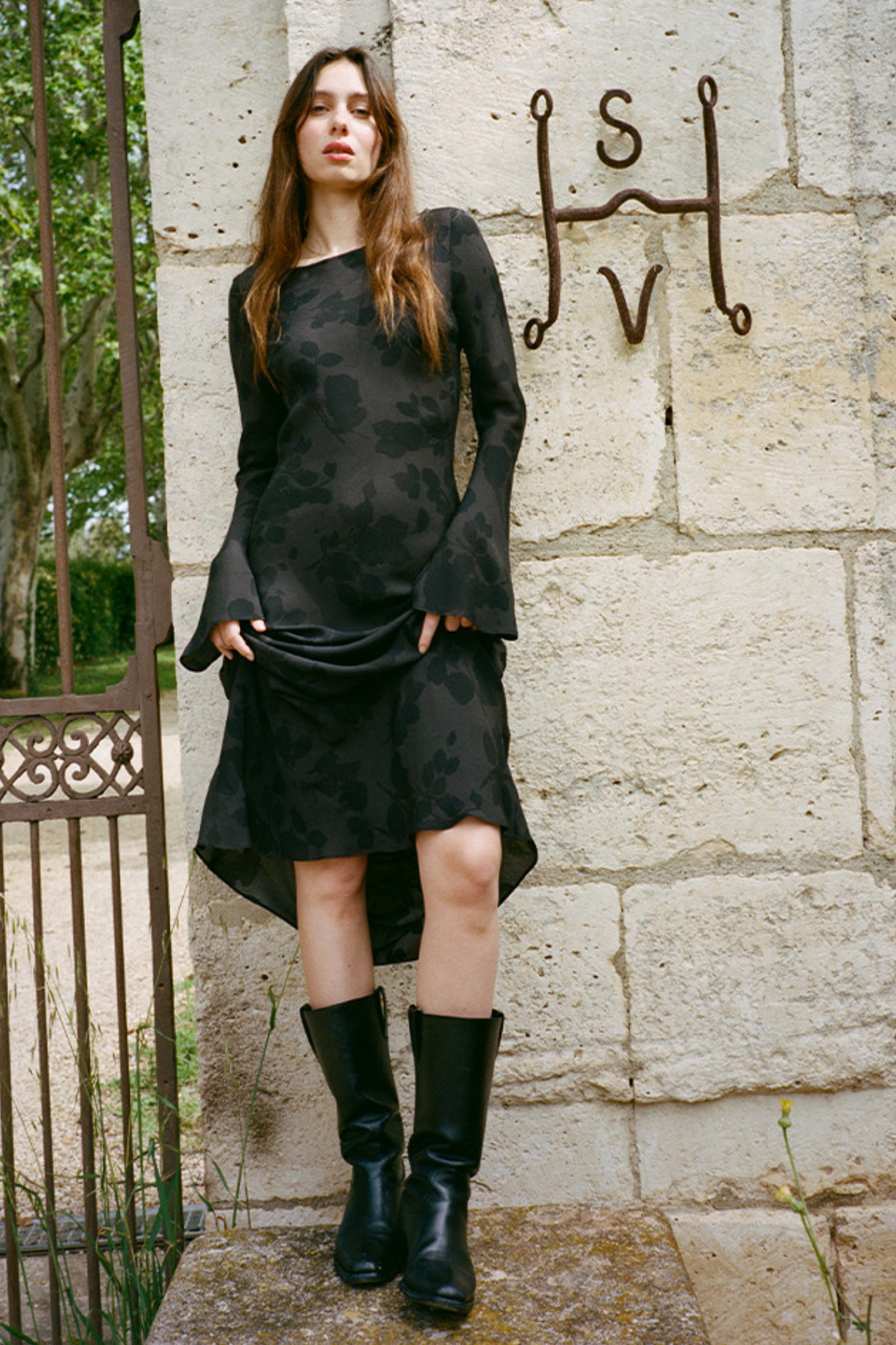 Gia Dress in Midnight Rose by Realisation Par