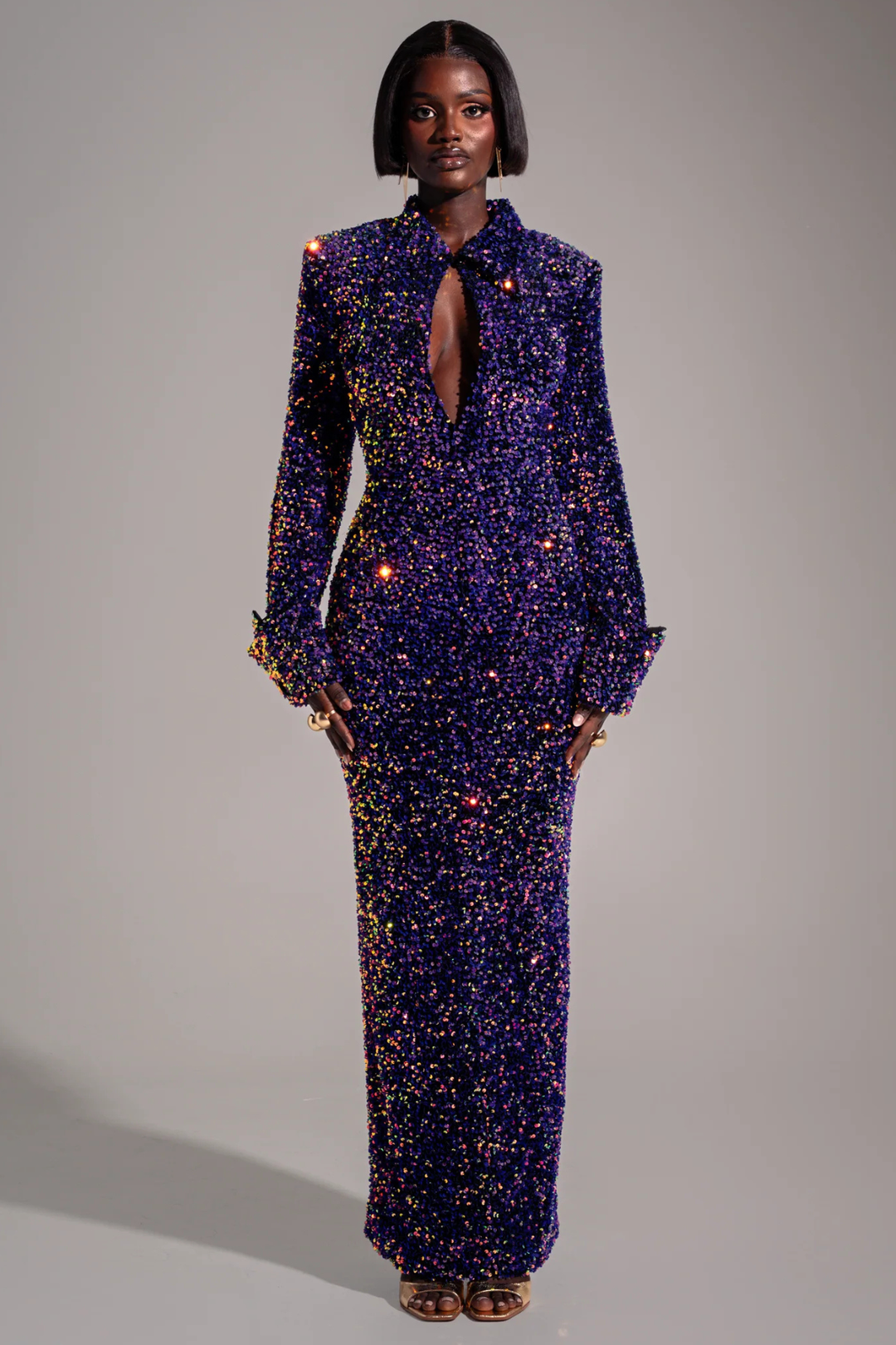 kali fashions dress Kali Blue Floral Dress - DM Exclusive