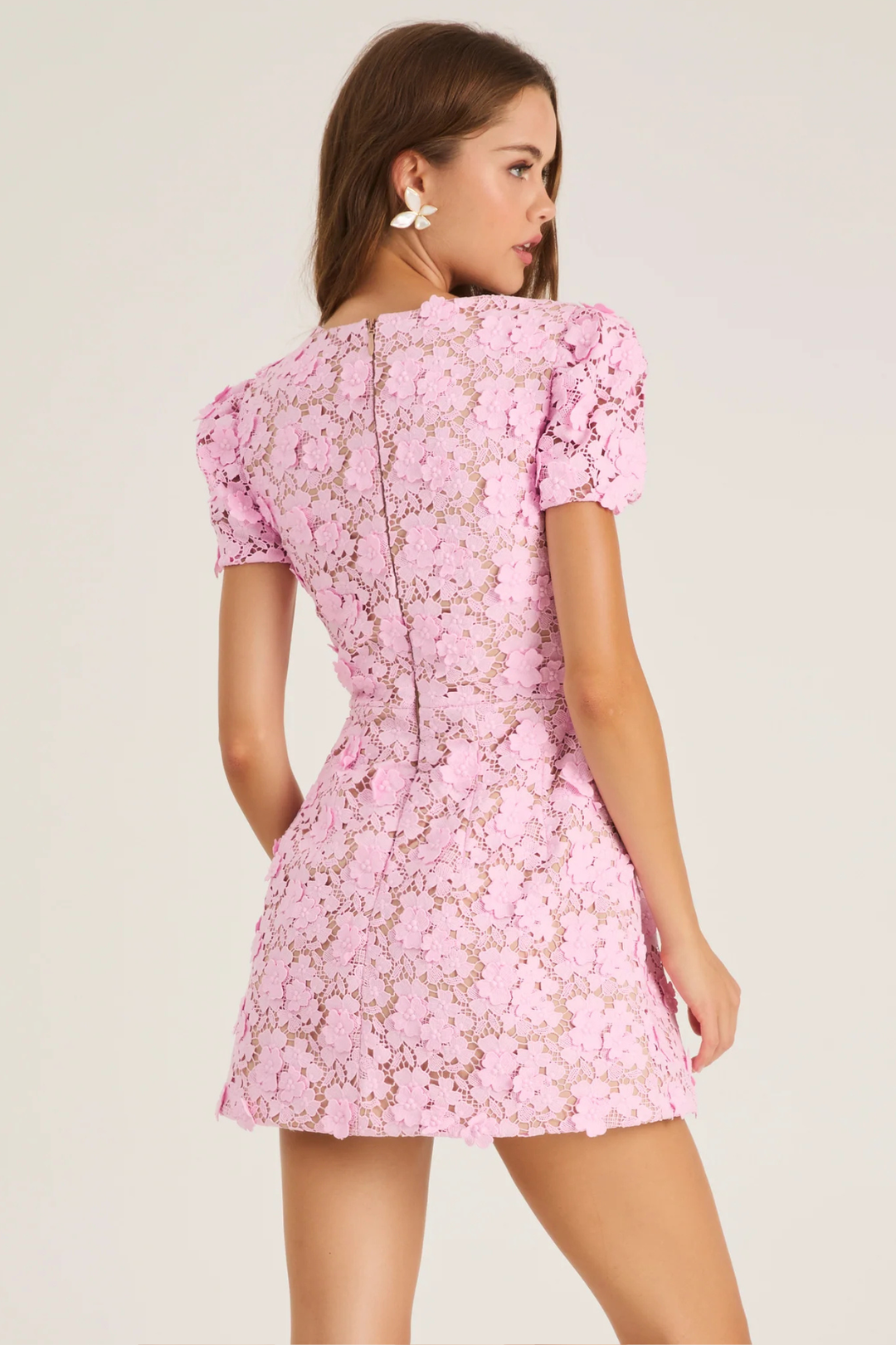 Kelly Floral Embroidered Mini Dress by HELSI - RENTAL – The Fitzroy