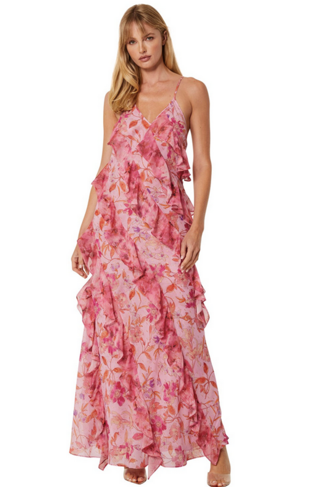 misa los angeles maxi dress MISA Los Angeles Kristen Halter Maxi Dress