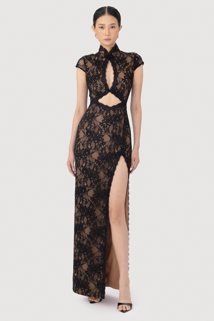 knee length dresses for ladies Ramona Lace Dress – SAU LEE main image 0