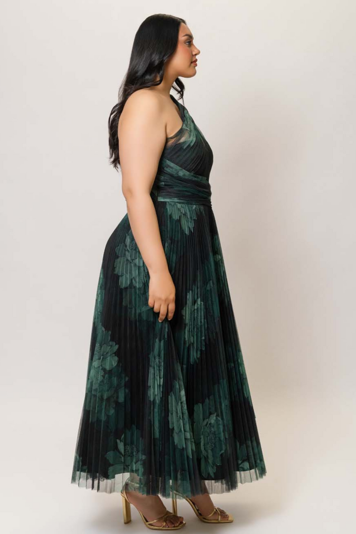 strapless open back dress Philippa One-Shoulder Maxi Dress by Hutch