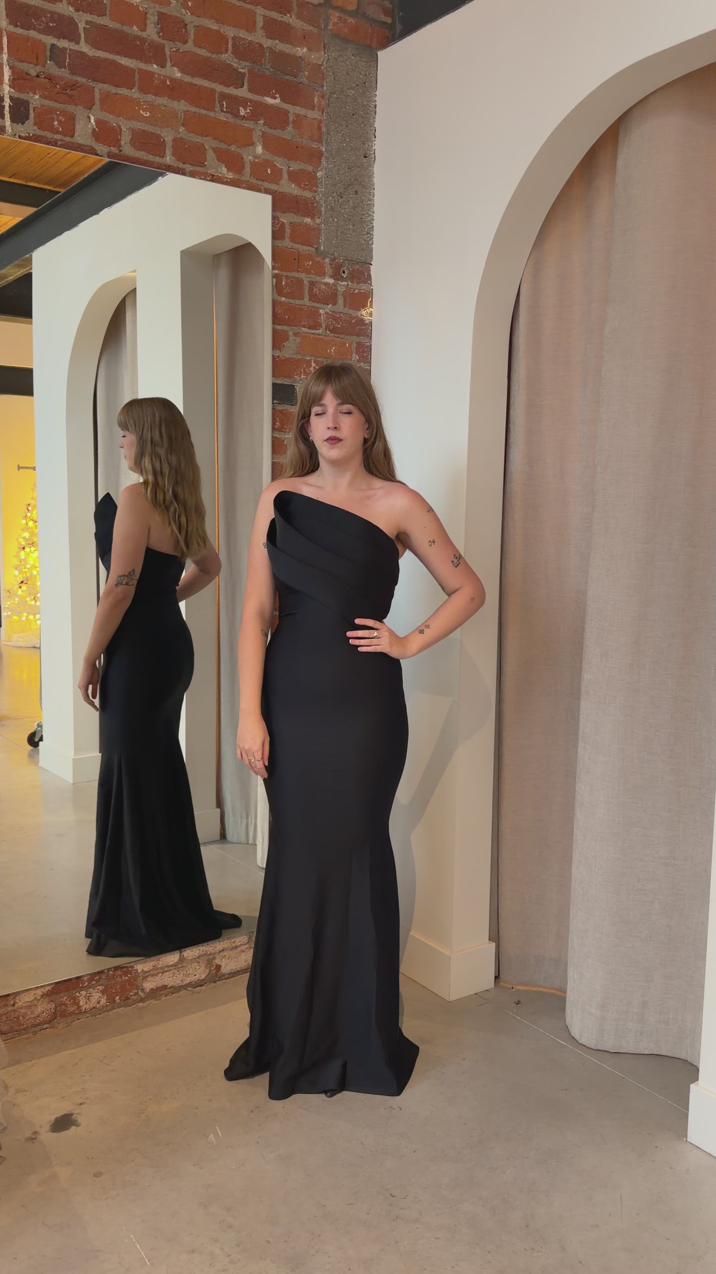 Avani Dress in Black by Nicole Bakti - RENTAL