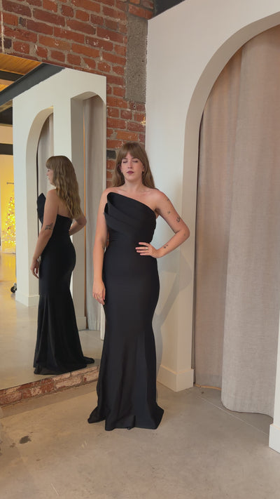 Avani Dress in Black by Nicole Bakti - RENTAL
