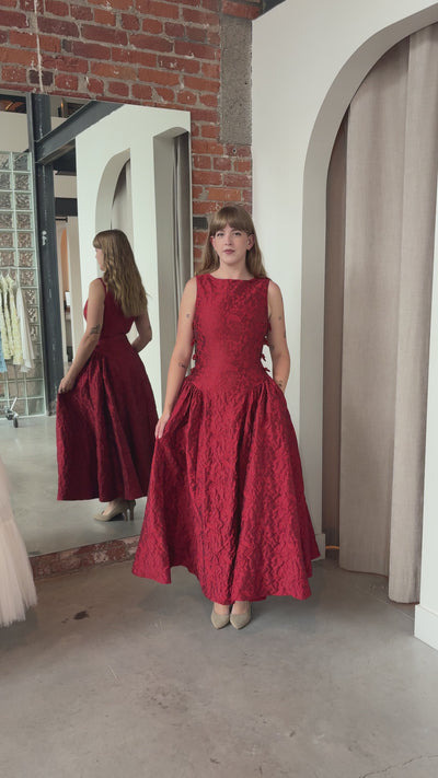 Frannie Jacquard Midi Dress by Sau Lee - RENTAL