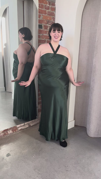 Losanna Satin Gown by Rixo London - RENTAL