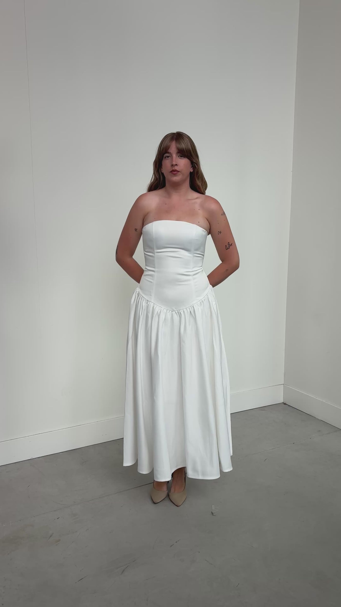 Madison Dress in White by Elle Zeitoune - RENTAL