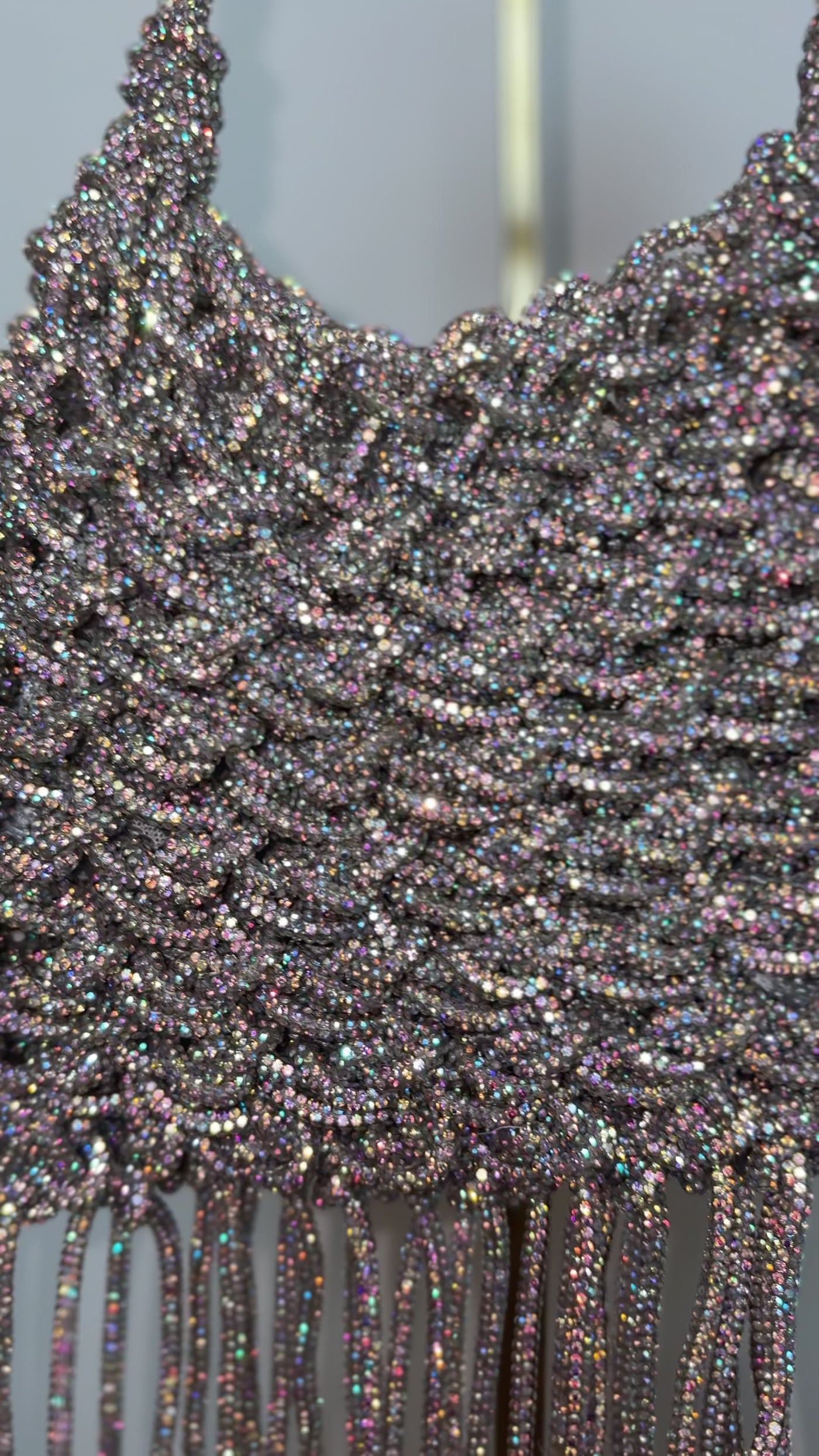 Miami Fringe Bag in Silver by MELA - RENTAL