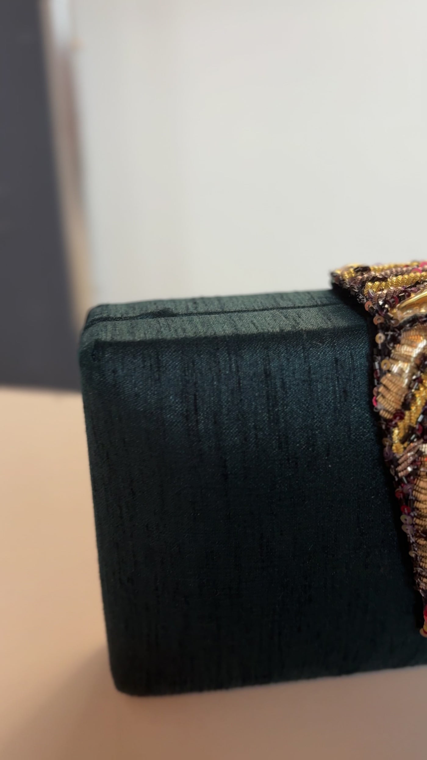 Bagheera Beaded Clutch in Teal by Simitri Designs - RENTAL